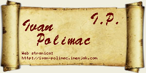 Ivan Polimac vizit kartica